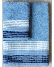 Set asciugamani spugna 3+3 Puntino Maestri Cotonieri in scatola