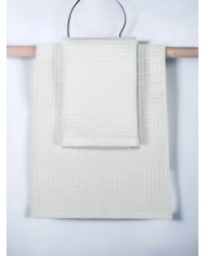 Coppia di asciugamani viso + ospite in cotone a nido d'ape Maestri Cotonieri