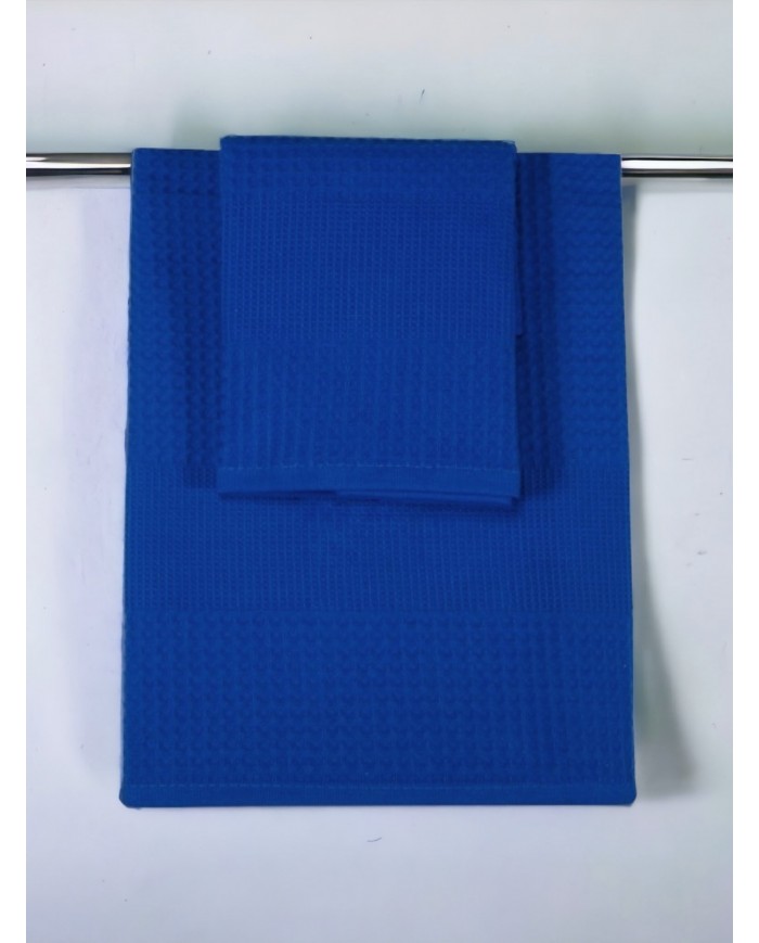 Coppia di asciugamani viso + ospite in cotone a nido d'ape Maestri Cotonieri