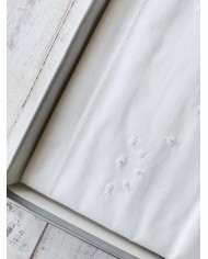 Completo lenzuola culla lettino ricamato a mano Elite pour le Bebè 85172