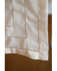 Runner maxi ricamato con orlo a giorno 40x180 art. 4019