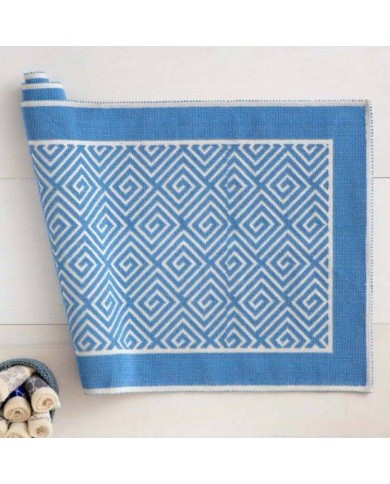 Tappeto modello sardo in cotone Labirint 40x60