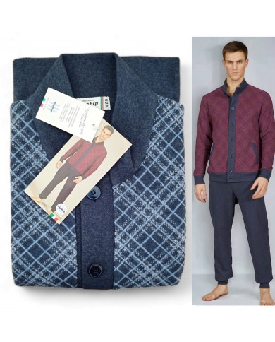 Pigiama invernale giubbottino in punto milano Bip Bip 6836