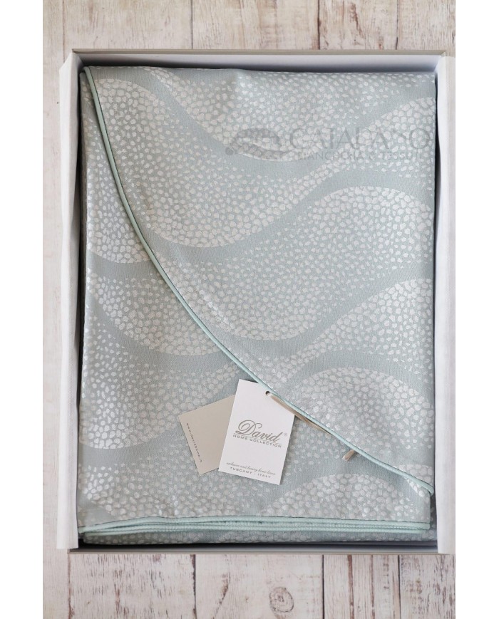 Copriletto matrimoniale jacquard Goccia David Home