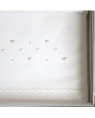 Completo lenzuola culla passeggino ricamato a mano Elite pour le Bebè 45243