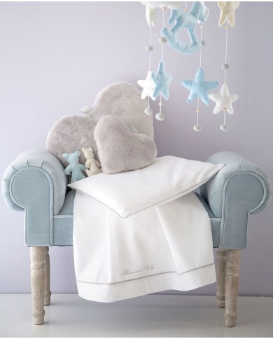 Completo lenzuola per passeggino Blumarine Baby Blu