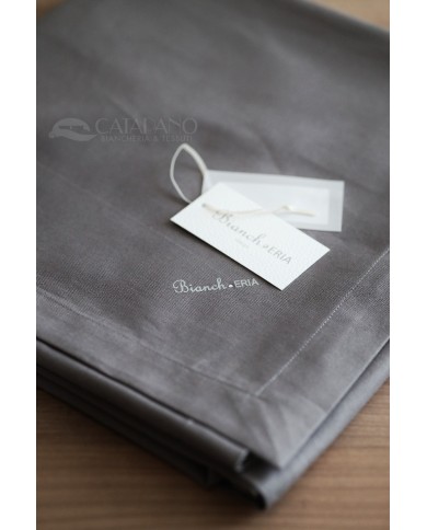 Tovaglia per 12 tinta unita in puro cotone panama Biancheria-Eria