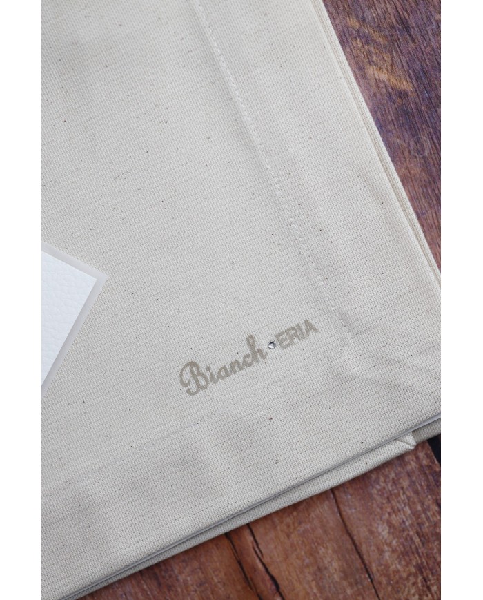 Runner in puro cotone panama tinta unita Bianch-Eria