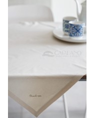 Centro in puro cotone panama tinta unita Bianch-Eria