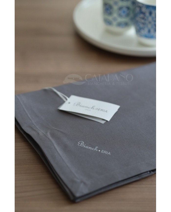 Centro in puro cotone panama tinta unita Bianch-Eria