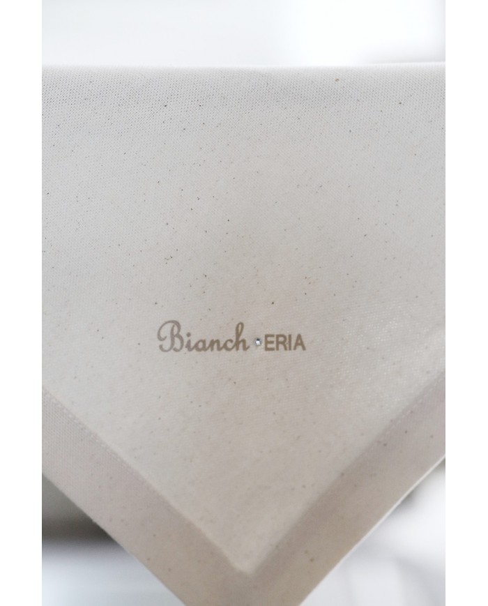 Centro in puro cotone panama tinta unita Bianch-Eria
