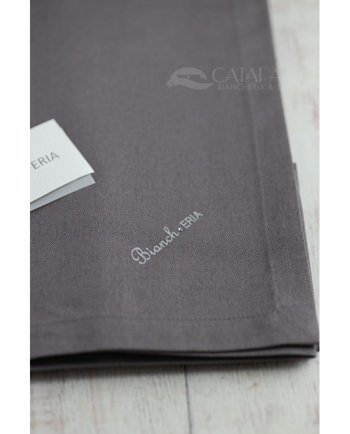 Centro in puro cotone panama tinta unita Bianch-Eria