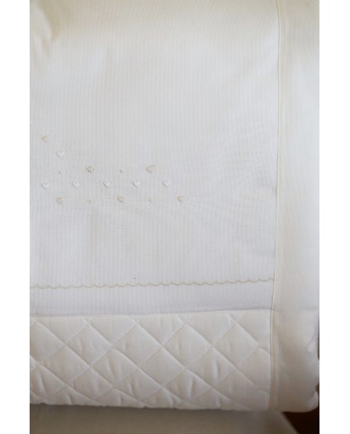 Trapunta invernale piumone con paracolpi ricamato a mano Elite