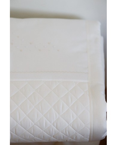 Trapunta invernale piumone con paracolpi ricamato a mano Elite