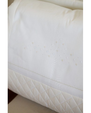 Trapunta invernale piumone con paracolpi ricamato a mano Elite