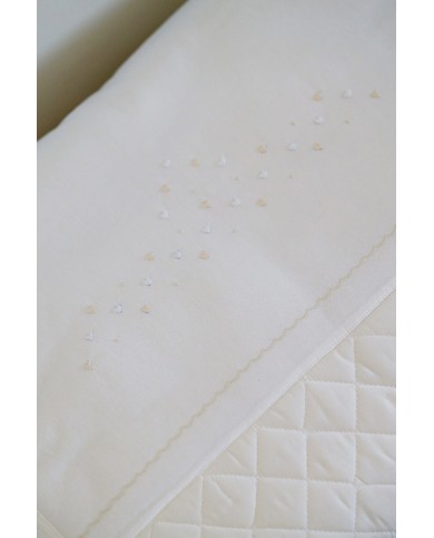 Trapunta invernale piumone con paracolpi ricamato a mano Elite