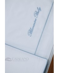 Completo lenzuola per culla lettino Blumarine Baby Blu