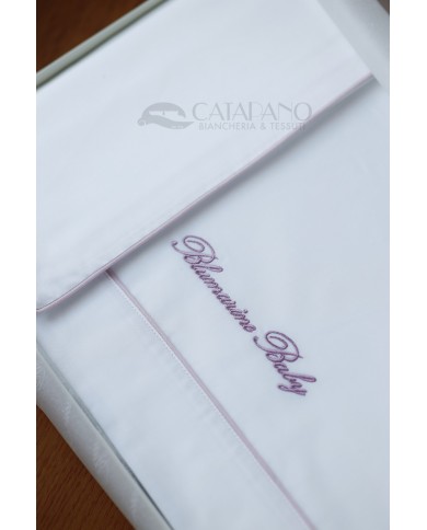 Completo lenzuola per culla lettino Blumarine Baby Blu