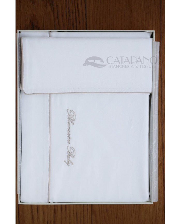 Completo lenzuola per culla lettino Blumarine Baby Blu