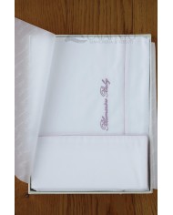 Completo lenzuola per culla lettino Blumarine Baby Blu