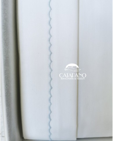 Completo lenzuola culla lettino ricamato a mano Elite pour le Bebè 85243