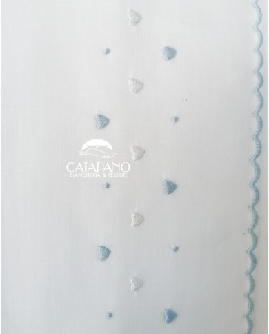 Completo lenzuola culla lettino ricamato a mano Elite pour le Bebè 85243