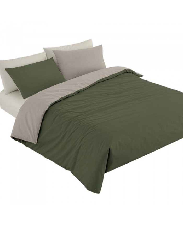 Parure copripiumino letto singolo double face Bassetti