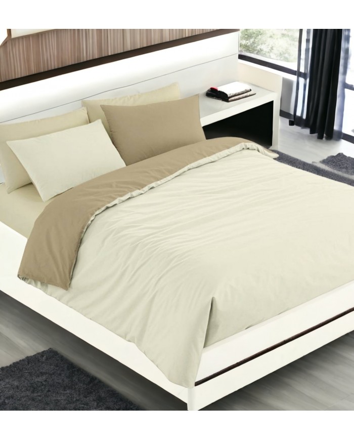 Parure copripiumino letto singolo double face Bassetti