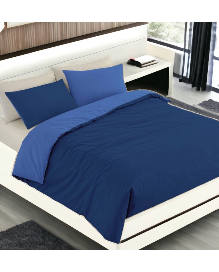 Parure copripiumino matrimoniale double face Bassetti