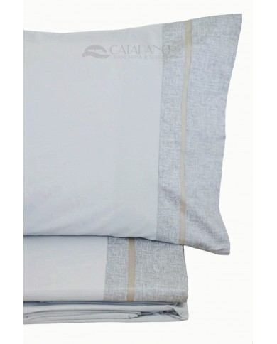 Completo lenzuola in flanella di puro cotone Baco di FAZZINI