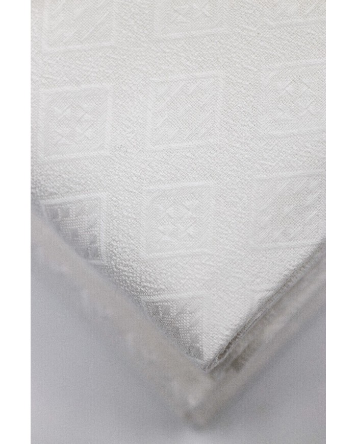 Set di 6 asciugamani viso in puro cotone Vittoria modello Azalea bianco