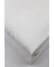 Set di 6 asciugamani viso in puro cotone Vittoria modello Azalea bianco