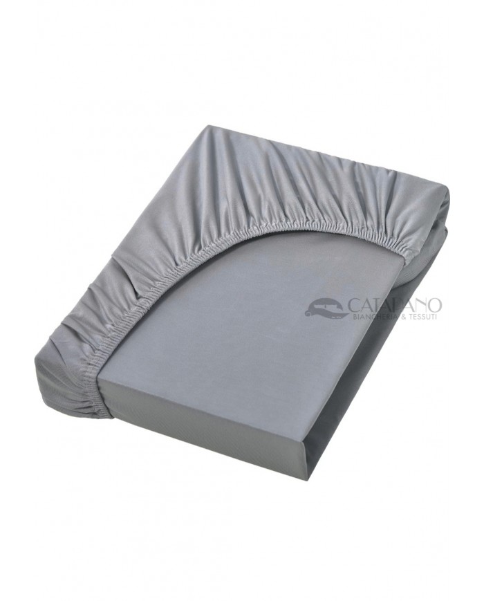 Lenzuolo sotto con angoli in jersey di cotone no stiro