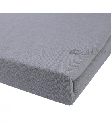 Lenzuolo sotto con angoli in jersey di cotone no stiro