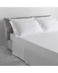 Completo lenzuola matrimoniale in puro lino Rebecca Home