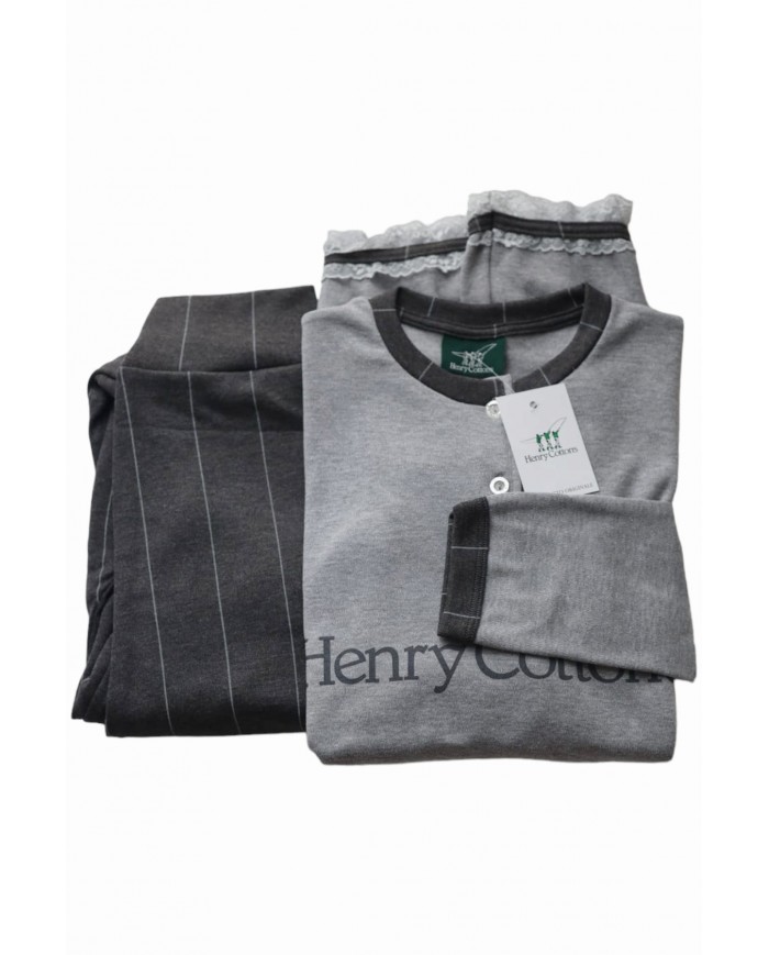 Piagiama donna invernale in caldo cotone Henry Cotton's HC235