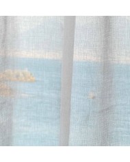 Pannello Tenda con borchie tinta unita Lena Linea Oro Grigio