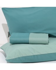 Parure copripiumino letto singolo double face bicolor Plain