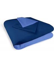 Parure copripiumino letto singolo double face bicolor Plain