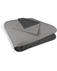 Parure copripiumino letto singolo double face bicolor Plain