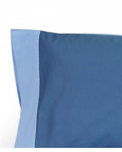 Completo lenzuola singolo con balza applicata e piping Serenity