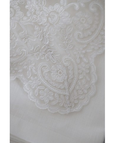 Coordinato copriletto, lenzuola, cuscino arredo in puro lino Chiarelle Sophie Narciso