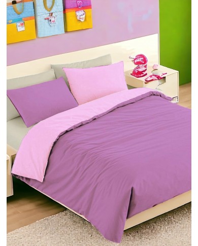 Parure copripiumino letto singolo double face Bassetti