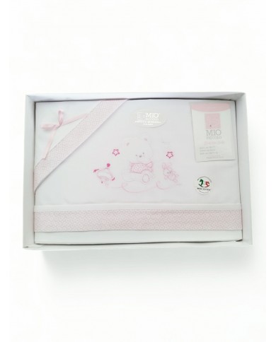 Completo lenzuola culletta e carrozzino puro cotone Mio Piccolo 818