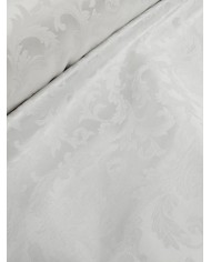Tessuto RASO JACQUARD damascato bianco altezza 335