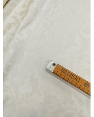 Tessuto RASO JACQUARD damascato avorio altezza 335