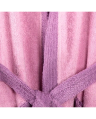 Accappatoio bambino in cotone con cappuccio Caleffi bicolor