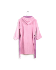 Accappatoio bambino in cotone con cappuccio Caleffi bicolor