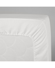 Lenzuolo sotto matrimoniale in misto lino bianco Manifatture Tessili Boccia