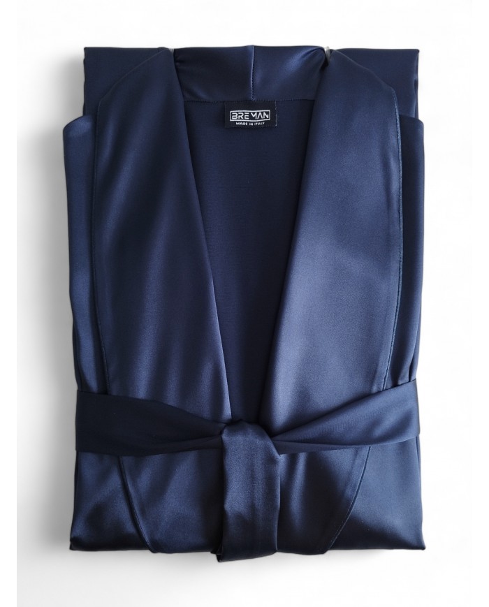Coordinato uomo vestaglia e pigiama in raso